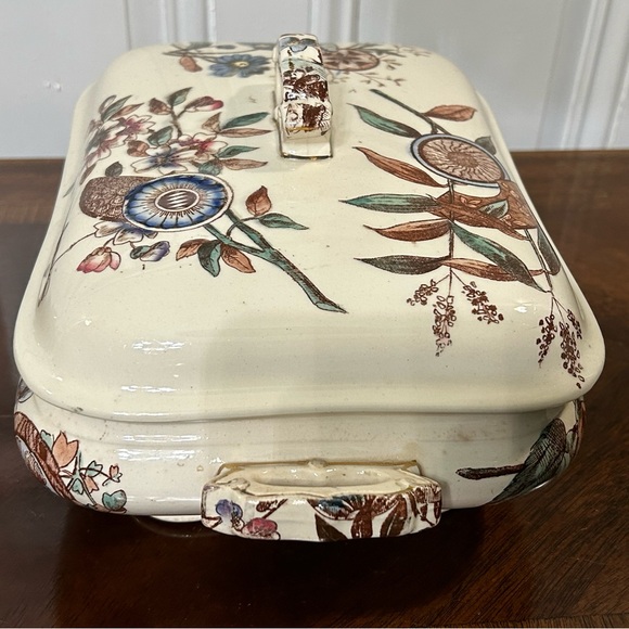 Furnival 1883 Covered Serving Dish - Aesthetic Movement - Picture 3 of 15
